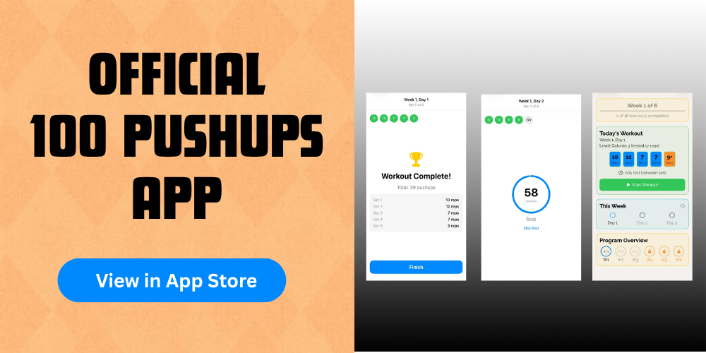 Hundred Pushups iOS app